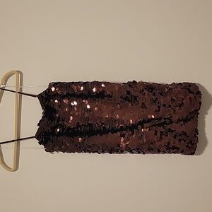 A New Day Sequin Dress in Bronze and Black